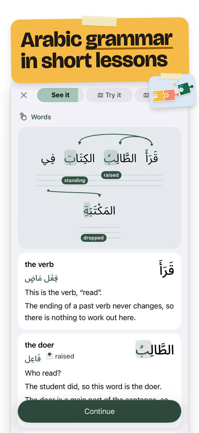 Arabic grammar in short lessons