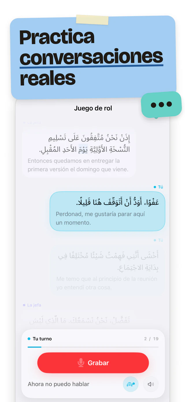 Practica conversaciones reales